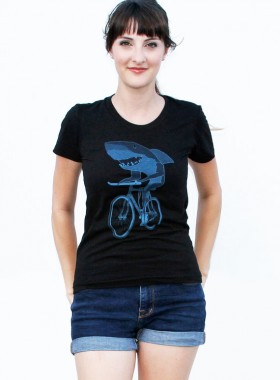 Womens SHARK BICYCLE T-Shirt
